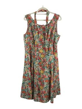 Heart of Haute Floral Cotton Fit and Flare Dress Size 1X